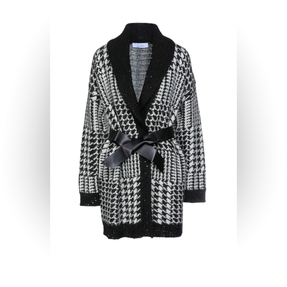 Cardigan- Houndstooth